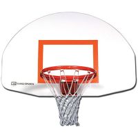 Gared Steel Fan Shaped Front Mount Backboard