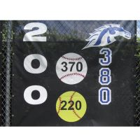 2 Color Logo w/ Vertical Numbers (5'H)
