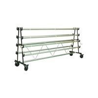 Gym Floor Cover Mobile Storage Rack - 8 Rollers