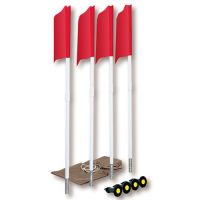 Spring Loaded Soccer Corner Flags (Set of 4)